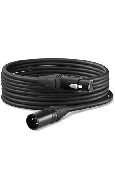 Midex MCB-15X Kaliteli Stereo Mikrofon Kablosu XLR + XLR 15 Metre Siyah Renk