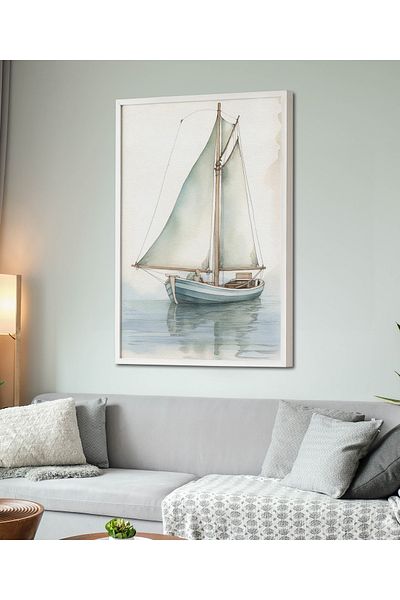 HOMEPACK Κορνίζα Μονό Πίνακα Sailboat Series Classic Poster Painting TK/126