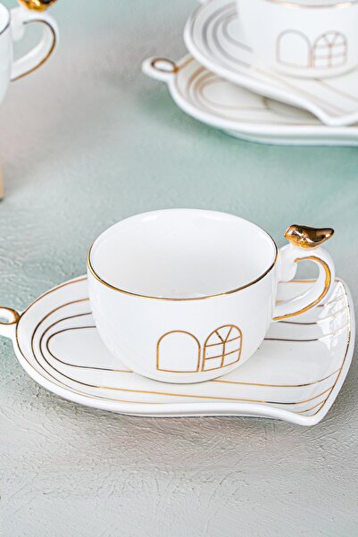 ACAR June 6 Kişilik Kahve Fincanı Takımı - 90 ml MSKF325