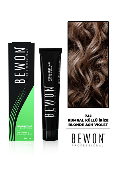 BEWON Saç Boyası - Kumral Küllü İrize 7.12