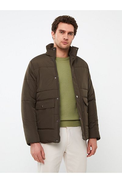 LC Waikiki Ανδρικό πουπουλένιο παλτό - Standard Fit, Stand Collar