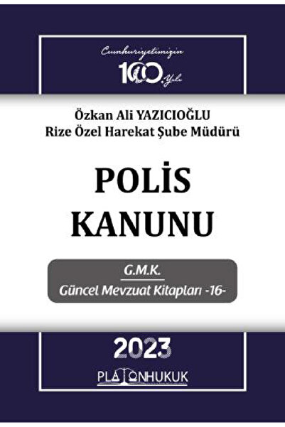 Platon Hukuk Yayınları Polis Kanunu