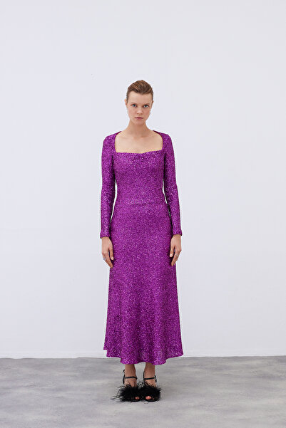 Mozto Ghita Maxi Sequin Dress