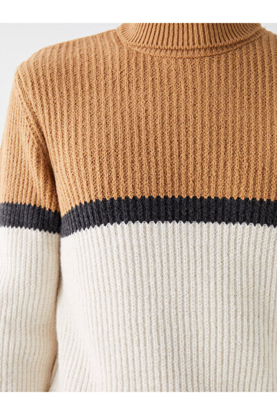 LC Waikiki Ανδρικό πλεκτό πουλόβερ με μακρυμάνικο ζιβάγκο