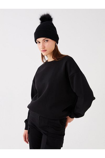 LC Waikiki Hanorac oversize pentru damă - decolteu, mânecă lungă solidă