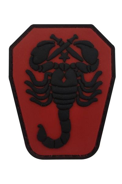 SINGLE SWORD Plasture din plastic Scorpion - Pec Dimensiune Mica 4cm X 5,5cm