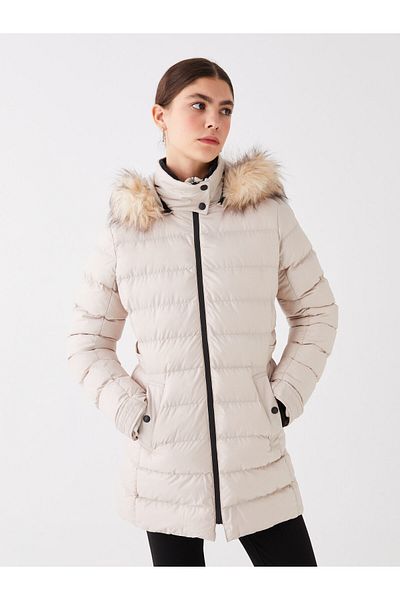 LC Waikiki Puffer-Kapuzenmantel für Damen