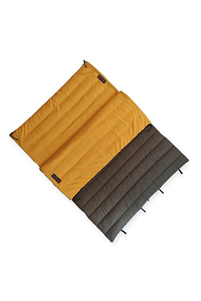 Naturecamp Elika 350 Brown -15 Degrees Συνδυάσιμος Διπλός Υπνόσακος Κάμπινγκ