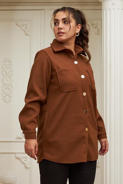 RMG Large Size Tan Stamped Shirt