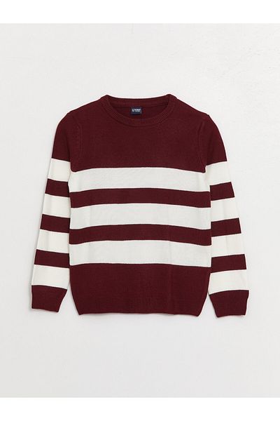 LC Waikiki Băiat - Pulover tricot cu mânecă lungă în dungi