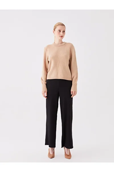 LC Waikiki Patterned Comfortable Women's Trousers - Elastic Waist