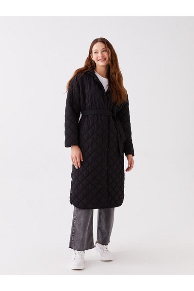 LC Waikiki Oversize prošívaná dámská bunda Puffer - s kapucí