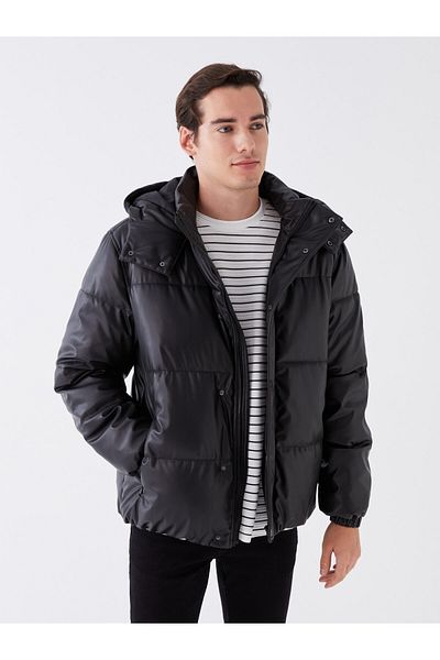 LC Waikiki Pánská bunda Puffer s kapucí – standardní střih
