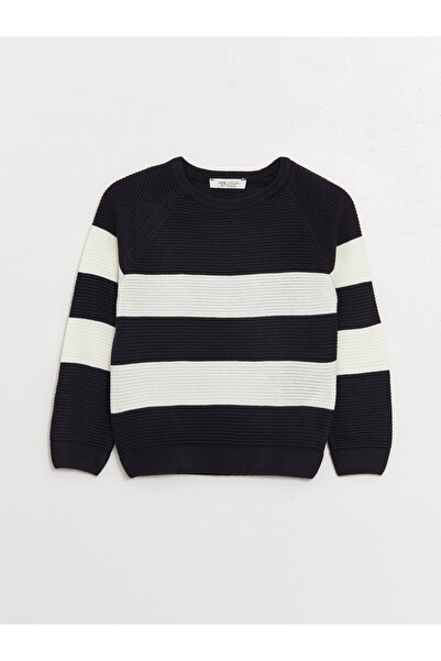 LC Waikiki Băiat - Pulover tricot cu mânecă lungă în dungi