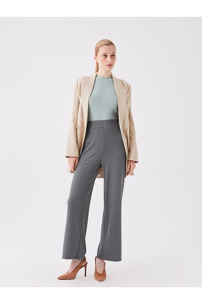 LC Waikiki Patterned Comfortable Women's Trousers - Elastic Waist