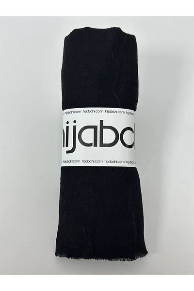 hijabchi Σάλι Bamboo Kraş - Μαύρο