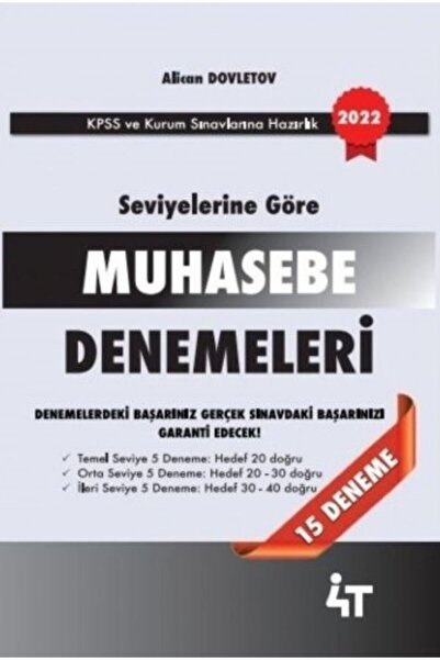 Genel Markalar Kpss A Grubu Muhasebe Seviyelerine Göre 15 Deneme Çözümlü - Al...