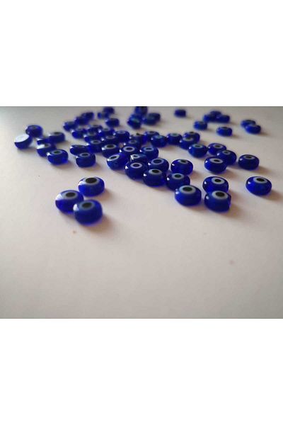 PASAMİA Glass Evil Eye Bead 8 mm (20 Pieces)
