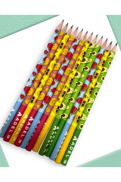 Adel Fruits 2B Pencil Set 12 Pieces