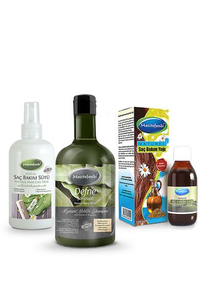 Mecitefendi Mecitefendi Laurel Shampoo and Hair Care Set - Oil and Milk Inclus
