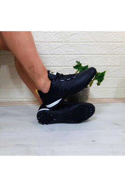 Jump 29112 Siyah-Sarı Halısaha Futbol Ayakkabı