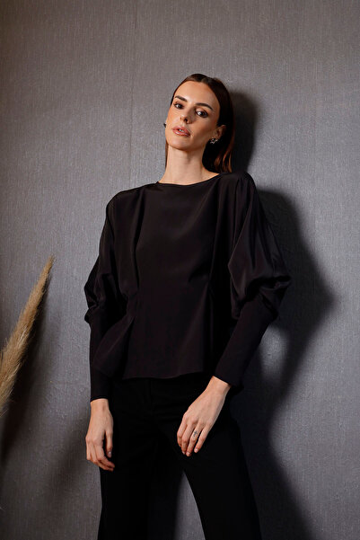 aylin yılmaz Casulle %100 Silk Of White Yarasa Kol Manşeti Uzun ve Fermuarlı ...