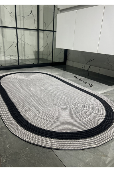 Türkmen Ev Tekstil Jüt Gri ,Paspas, Banyo Paspası ,Kapı önü paspası, Balkon Paspası ,Dekor