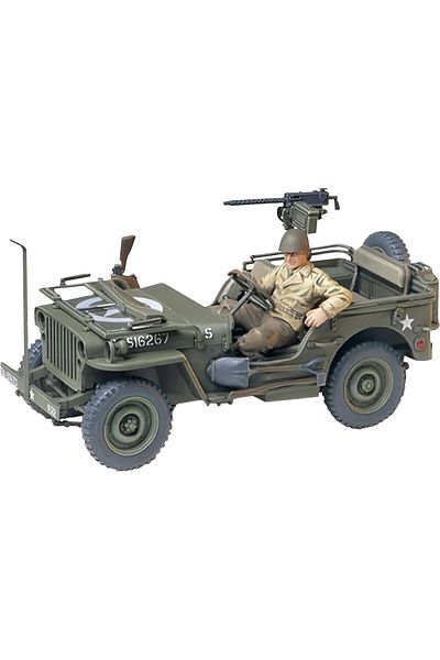 TAMIYA 1/35 USWillys Jeep MB 1/4 Ton Truck Plastic Military Vehicle Model Kit, Disassembled Hobby Set