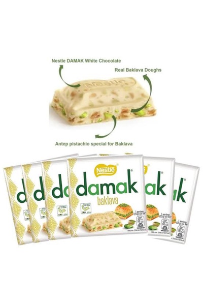 Nestle Damak Baklava Sarmalı 6 Adet 60gr Kare Çikolata