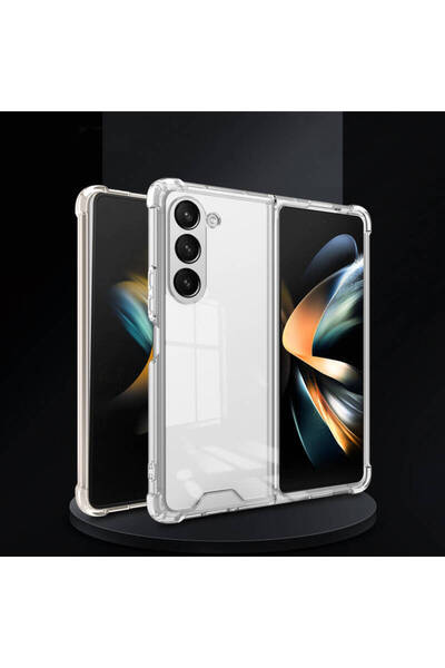 Rivor Samsung Galaxy Z Fold 5 Kılıf 3D Kamera Korumalı Darbe Emici Yumuşak Es...
