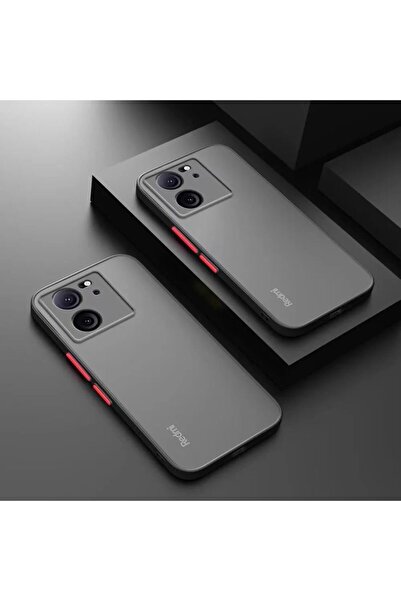Rivor Xiaomi Mi 13T Uyumlu Kılıf 3d Kamera Korumalı Buzlu Kenarları Renkli Ma...