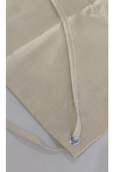 ALTINPAMUK Balcony Iron Curtain Cream Guardrail Curtain with All Sizes Size X Top Metal Ring -
