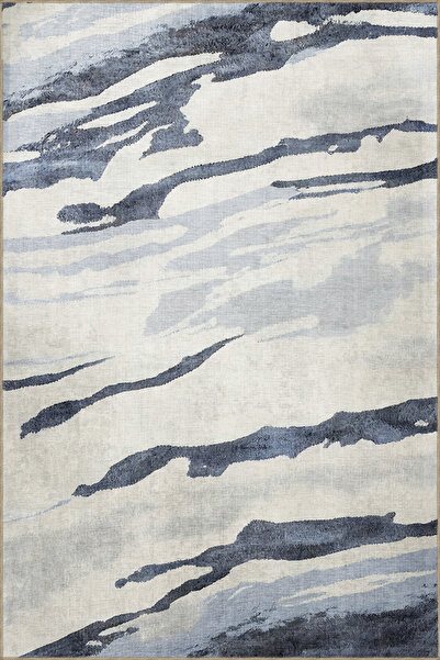 Rugs Modern Halı Sdney Blue Tone Gradient Cross Shape Patterned Modern Decora...
