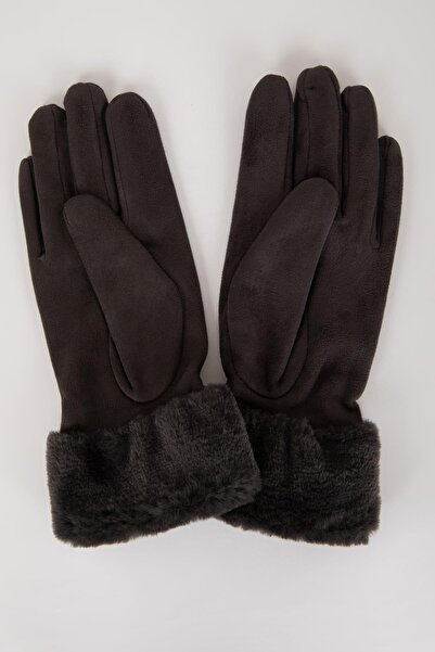 DeFacto Dámské fleecové rukavice z umělé kožešiny R7076az23wn