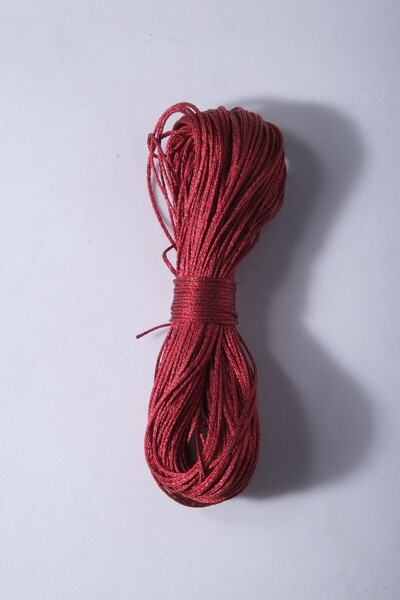 Eskişehir hobi sanat مذهب فضي أحمر 20 متر 1 مم خيط مشمع ديكور ديكور حزمة سوار تصميم المجوهرات الموضوع