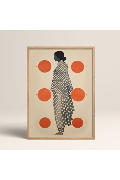 HOMEPACK Çerçeveli Tekli Tablo Kadın Figürü Klasik Modern Poster Tablo TK/131