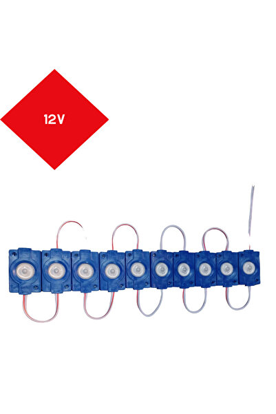 REPLAX Parmak Led 12V Mercekli Mavi Büyük Çipli Kod:0409944