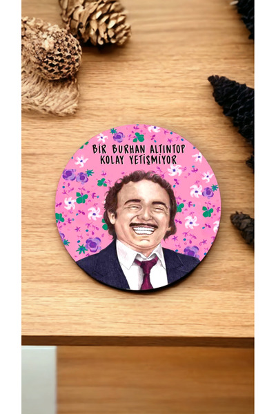 fırsatlar diyarı Burhan Altıntop Ahşap Bardak Altlığı (6 Adet)