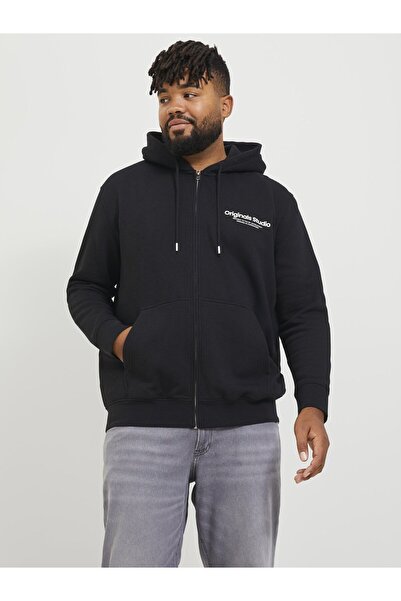 Jack & Jones Plus Plus Size Hoodie Reißverschluss