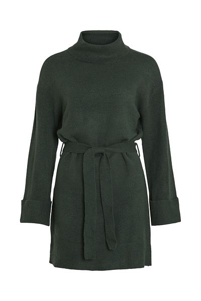 VILA Strickkleid Bindegürtel
