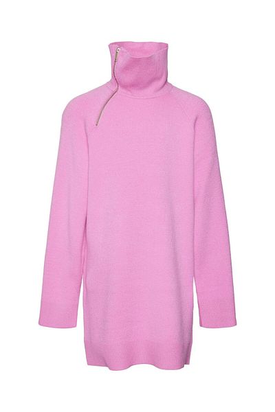 Vero Moda Girl Strickpullover VMGOLD İĞNE YÜKSEK FERMUAR ÇEKİMİ. KIZ