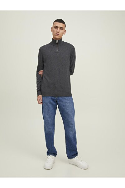 Jack & Jones Strickpullover Halbreißverschluss