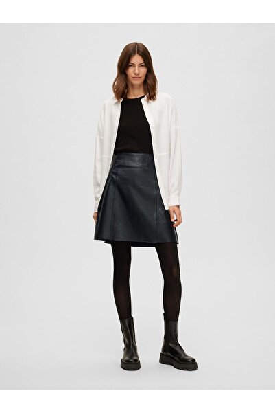 Selected Femme Lederrock Mini