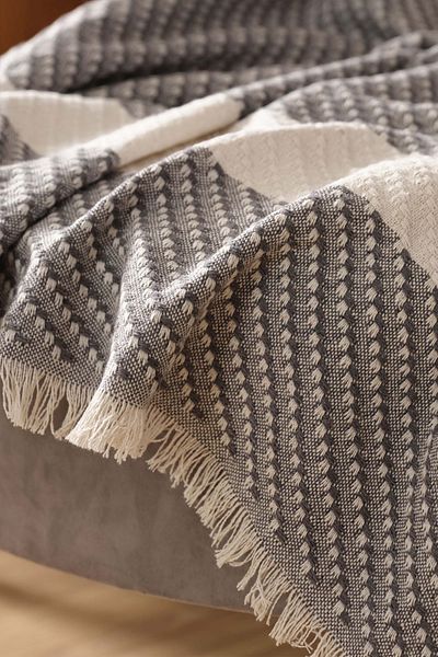 Karaca Home Wilma Anthracite Throw Blanket 130x170 Cm