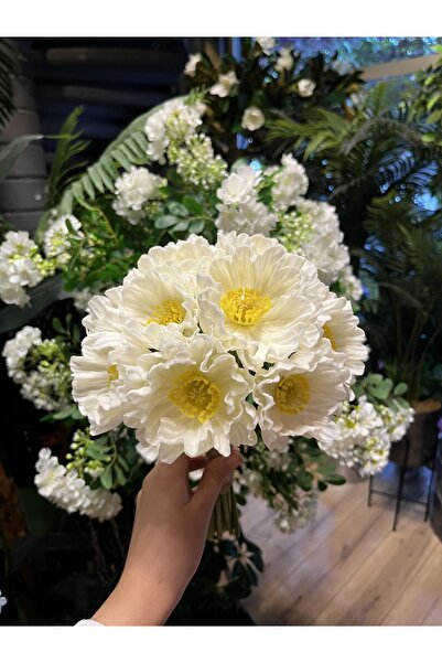 Pika Anemon gelin çiçeği - Gelin çiçeği - Gelin buketi - Beyaz gelin buketi