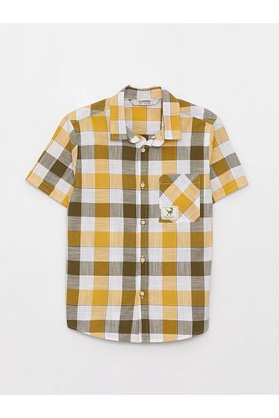 LC Waikiki LCW Kids Plaid Short Sleeve Boy's Shirt