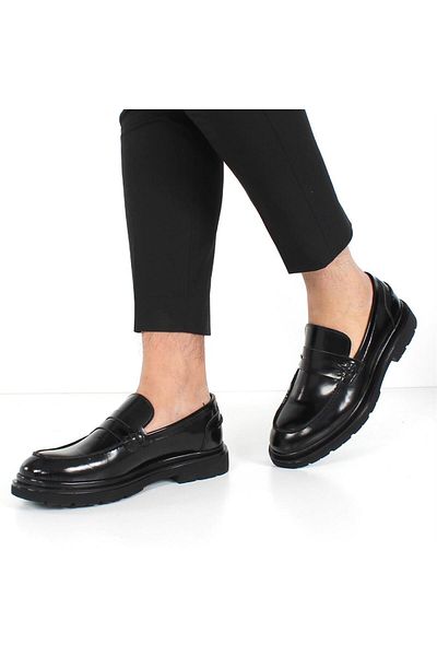 Celal Gültekin Men's Leather Shoes - Black 162 517-16952