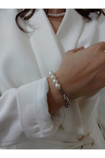 BEYBACO Pearl Bracelet And Pearl Necklace