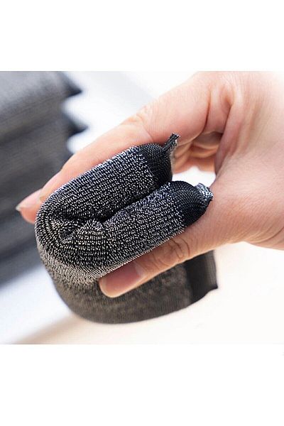 EasyHome (2 Pieces) Multi-Purpose Metal Inox Teflon Ceramic Anti-Scratch Wire Dish Cleaning Sponge