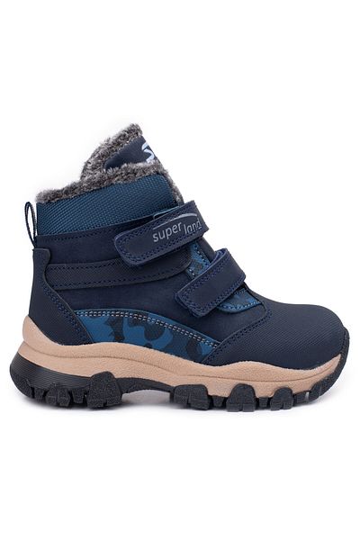 Süperland Με γούνα εσωτερικά Navy Blue Color New Season Παιδικές Μπότες & Μποτάκια Χειμερινές Παιδικές Μπότες Μάλλινες